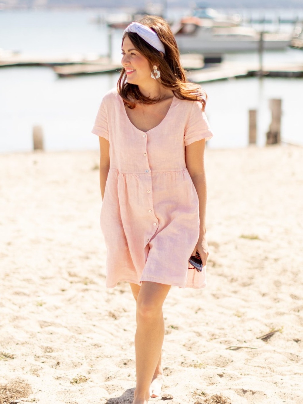 Priv X Jillian Harris 100% Linen Hamptons Dress